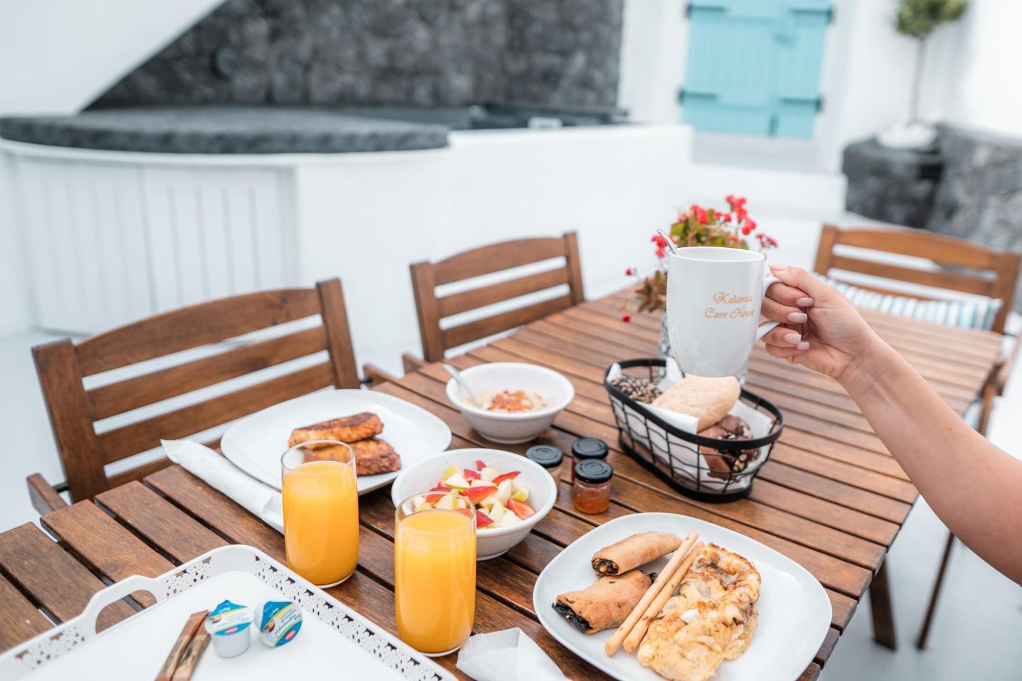 Kalamia Cave House Villa Pyrgos Kallistis Ngoại thất bức ảnh